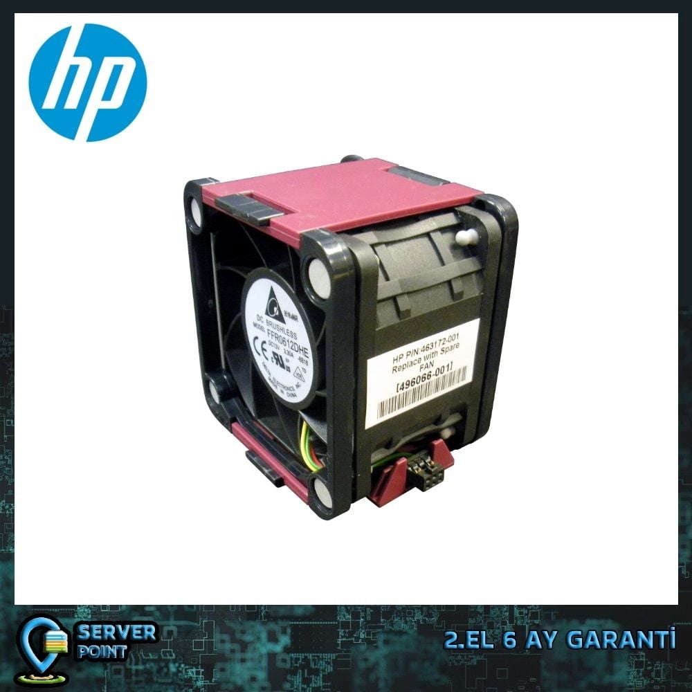 2.EL SERVER CPU FAN HP DL380 GEN7 GEN6 COOLER P/N : 496066-001