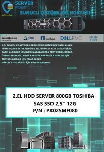 2.EL HDD SERVER 800GB TOSHIBA SAS SSD 2,5'' 12G P/N : PX02SMF080