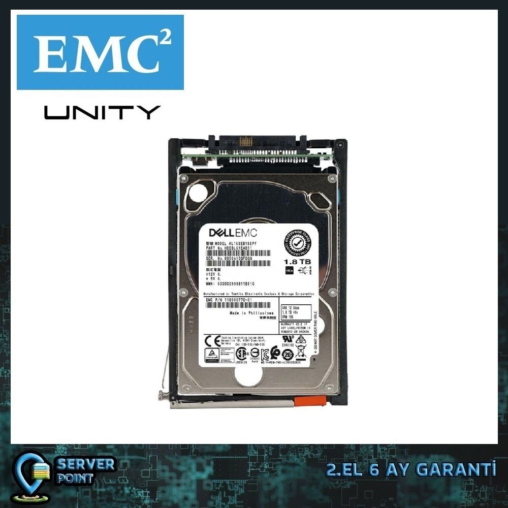 2.EL HDD STORAGE 1.8TB 2,5'' 4Kn EMC UNITY P/N : 005053142