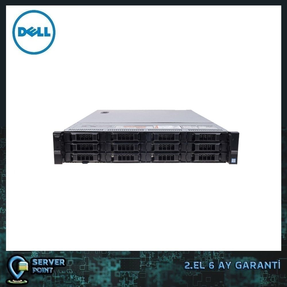 2.EL SERVER DELL R730XD 12X LFF E5-2620 V4 2X CPU 128GB DDR4 RAM H730p RAID 2X 750W POWER