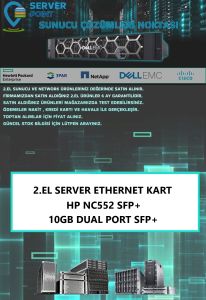 2.EL SERVER ETHERNET KART HP NC552 SFP+ 10GB DUAL PORT SFP+