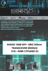 2.EL NETWORK AVAGO 16GB SFP+ GBIC 850nm TRANSCEIVER MODULE P/N : AFBR-57F5AMZ-E3