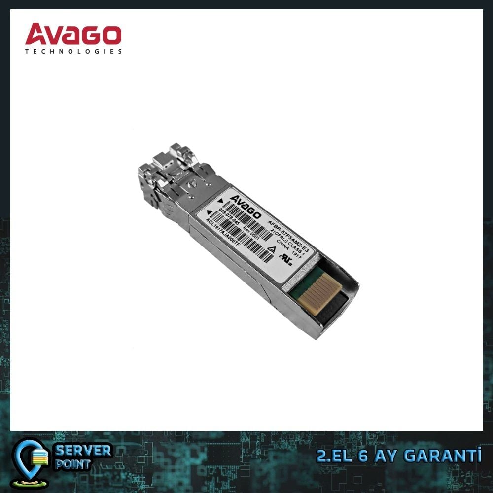 2.EL NETWORK AVAGO 16GB SFP+ GBIC 850nm TRANSCEIVER MODULE P/N : AFBR-57F5AMZ-E3