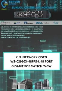 2.EL NETWORK CISCO WS-C2960X-48FPS-L 48 PORT GIGABIT POE SWITCH 740W