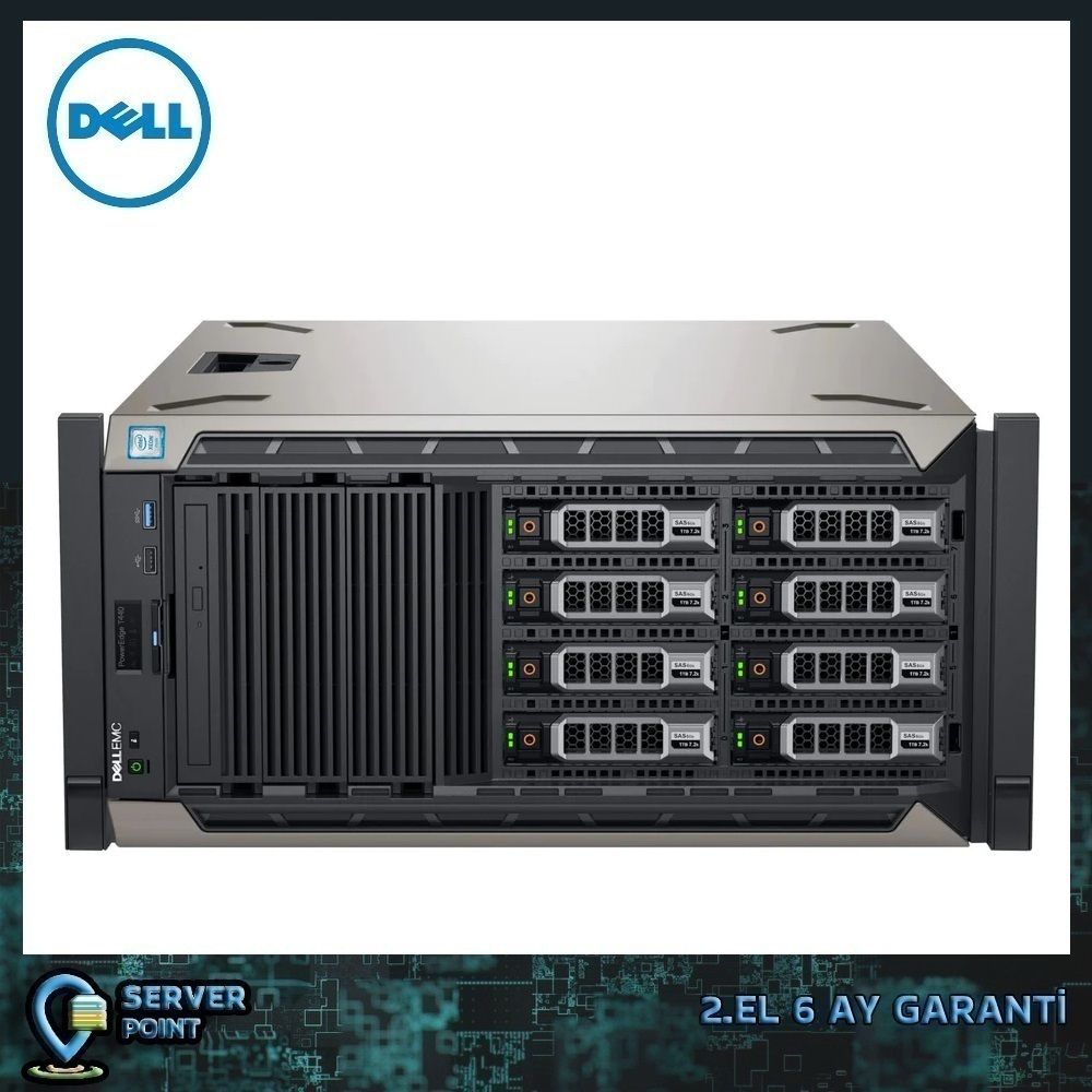2.EL SERVER DELL T330 XEON E3-1230 V6 CPU 16GB DDR4 RAM 4X 4TB 3,5'' SAS HDD H730 RAID 2X 495W POWER