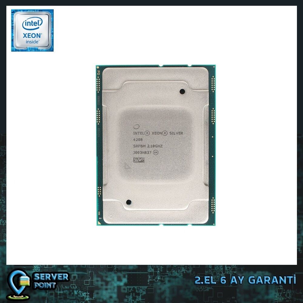 2.EL CPU SERVER XEON SILVER 4208 2.10 GHz 8 CORE 16T 11MB CACHE LGA3647