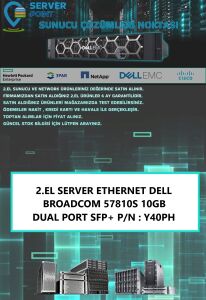 2.EL SERVER ETHERNET DELL BROADCOM 57810S 10GB DUAL PORT SFP+ P/N : Y40PH
