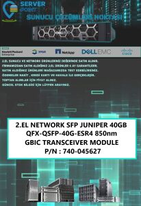 2.EL NETWORK SFP JUNIPER 40GB QFX-QSFP-40G-ESR4 850nm GBIC TRANSCEIVER MODULE P/N : 740-045627