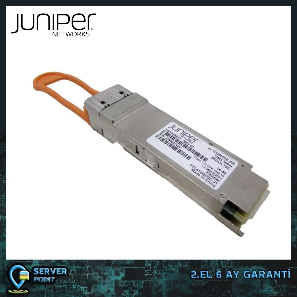 2.EL NETWORK SFP JUNIPER 40GB QFX-QSFP-40G-ESR4 850nm GBIC TRANSCEIVER MODULE P/N : 740-045627