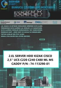 2.EL SERVER HDD KIZAK CISCO 2,5'' UCS C220 C240 C480 ML M5 CADDY P/N : 74-113290-01