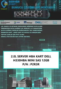 2.EL SERVER HBA KART DELL H330HBA MINI SAS 12GB P/N : P2R3R