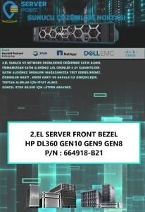 2.EL SERVER FRONT BEZEL HP DL360 GEN10 GEN9 GEN8 P/N : 664918-B21