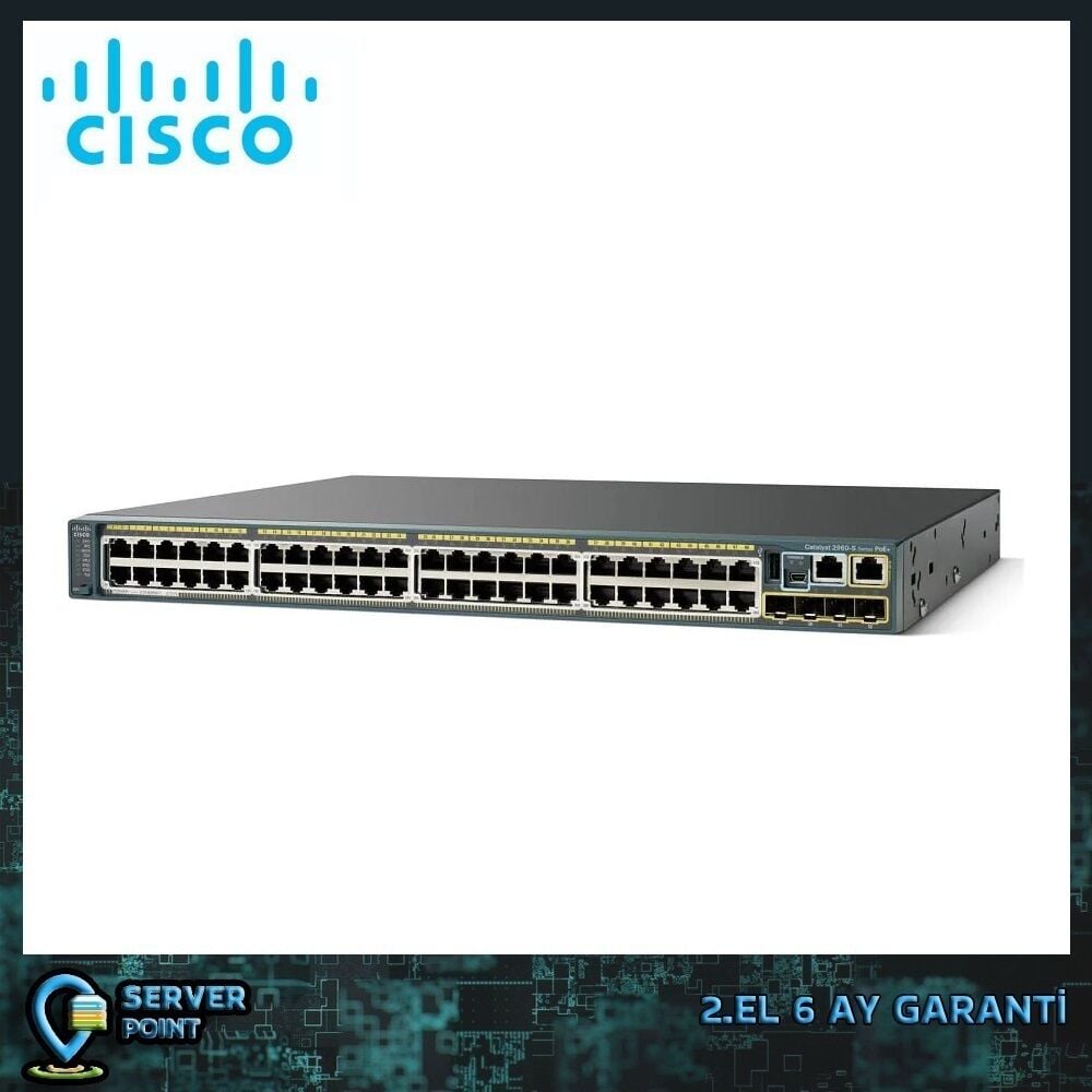 2.EL NETWORK CISCO WS-C2960S-48FPS-L 48 PORT GIGABIT POE SWITCH
