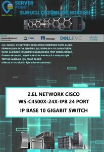 2.EL NETWORK CISCO WS-C4500X-24X-IPB 24 PORT IP BASE 10 GIGABIT SWITCH