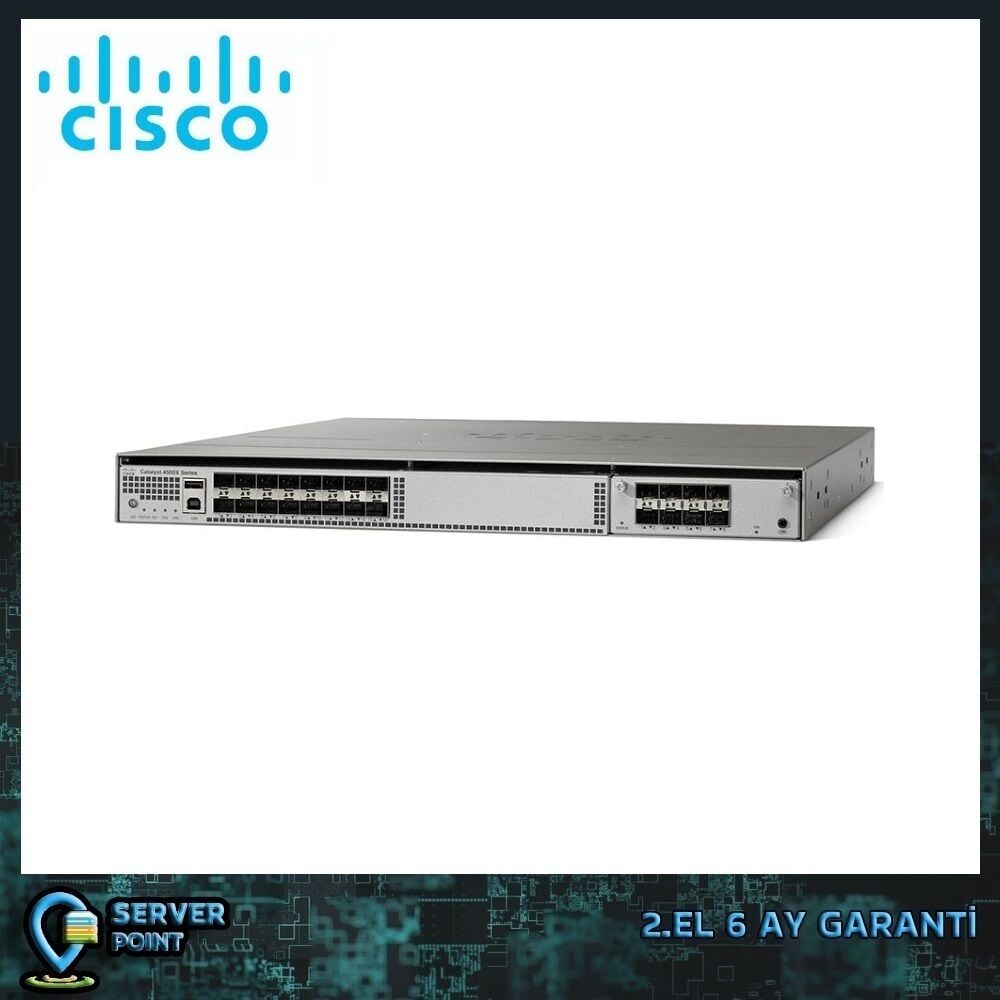 2.EL NETWORK CISCO WS-C4500X-24X-IPB 24 PORT IP BASE 10 GIGABIT SWITCH