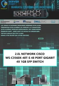 2.EL NETWORK CISCO WS-C3560X-48T-S 48 PORT GIGABIT 4X 1GB SFP SWITCH