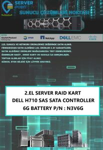 2.EL SERVER RAID KART DELL H710 SAS SATA CONTROLLER 6G + BATTERY P/N : N3V6G