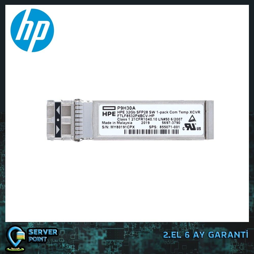 2.EL NETWORK SFP HP 32GB SFP28 SW GBIC TRANSCEIVER MODULE XCVR P/N : P9H30A