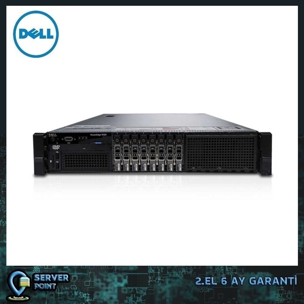 2.EL SERVER DELL R720 E5-2690 2X CPU 128GB DDR3 RAM H710 RAID 2X 750W POWER