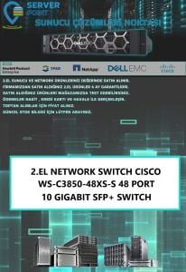 2.EL NETWORK CISCO WS-C3850-48XS-S 48 PORT 10 GIGABIT SFP 4X 40GB QSFP SWITCH