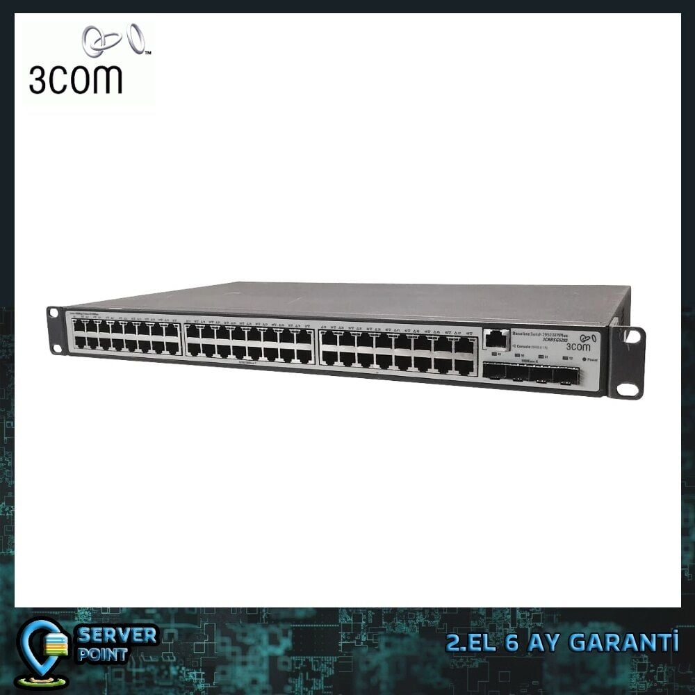 2.EL NETWORK 3COM 2952 SFP PLUS 48 PORT GIGABIT SWITCH P/N : 3CRBSG5293