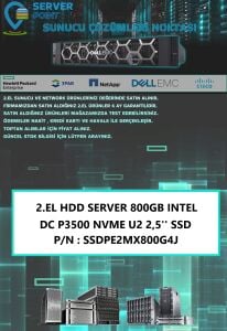 2.EL HDD SERVER 800GB INTEL DC P3500 NVME U2 2,5'' SSD P/N : SSDPE2MX800G4J