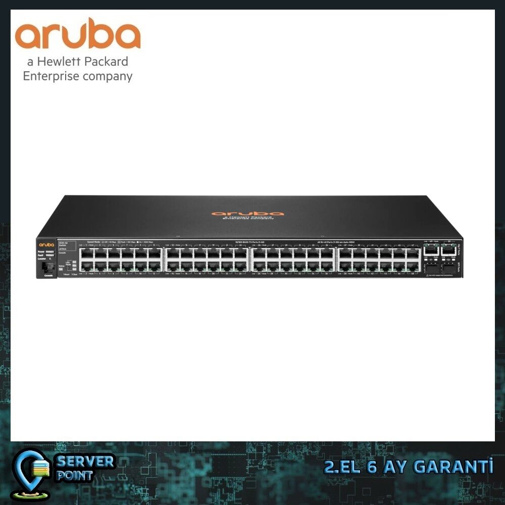 2.EL NETWORK ARUBA 2530-48 48 PORT 10/100 4X 1GB SFP+ SWITCH P/N : J9781A