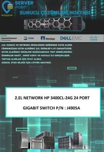 2.EL NETWORK HP 3400CL-24G 24 PORT GIGABIT SWITCH P/N : J4905A
