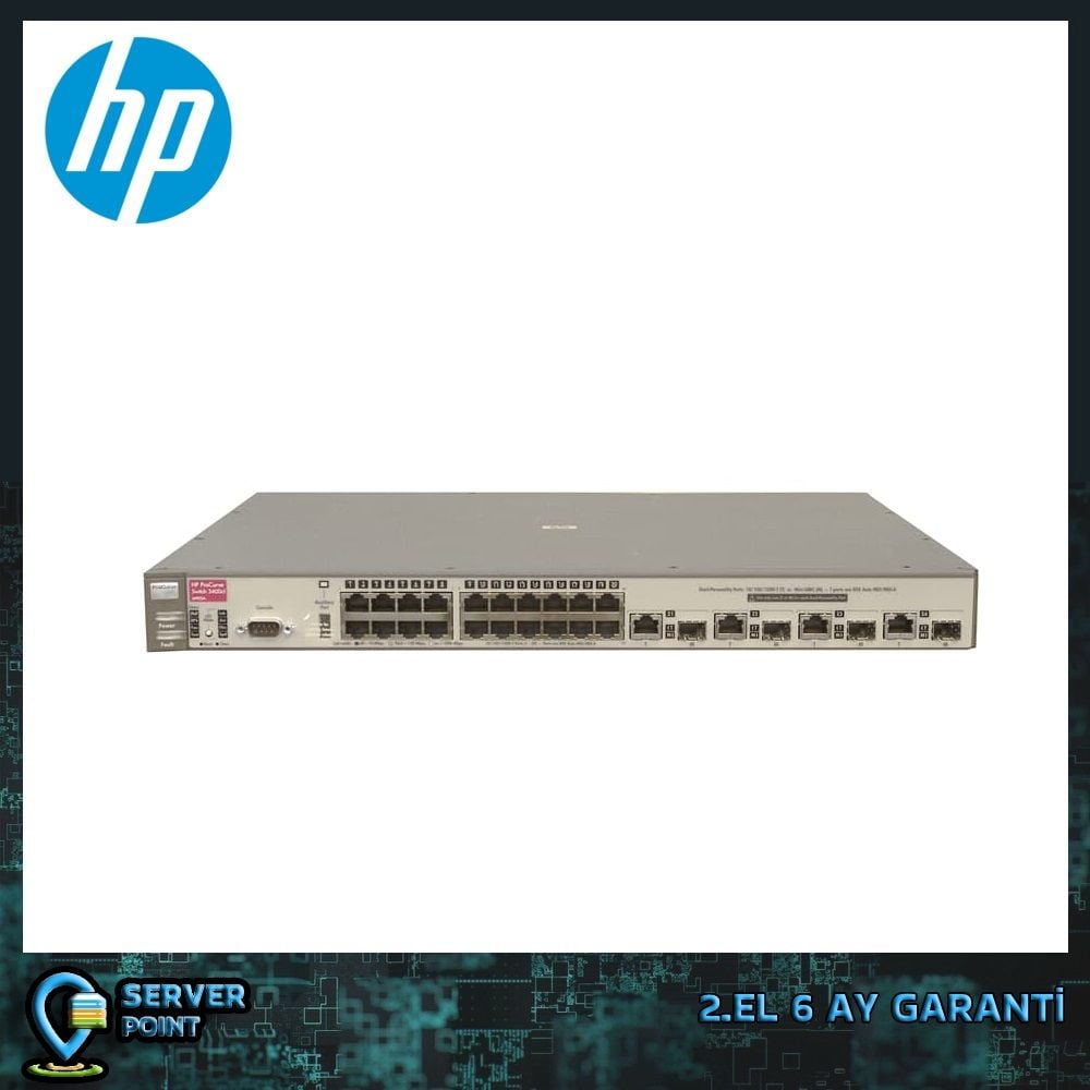 2.EL NETWORK HP 3400CL-24G 24 PORT GIGABIT SWITCH P/N : J4905A