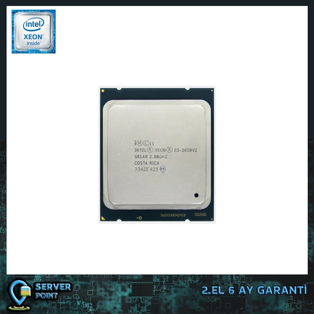 2.EL CPU SERVER XEON E5-2650 V2 2.60 GHz 8 CORE 16T 20MB CACHE LGA 2011