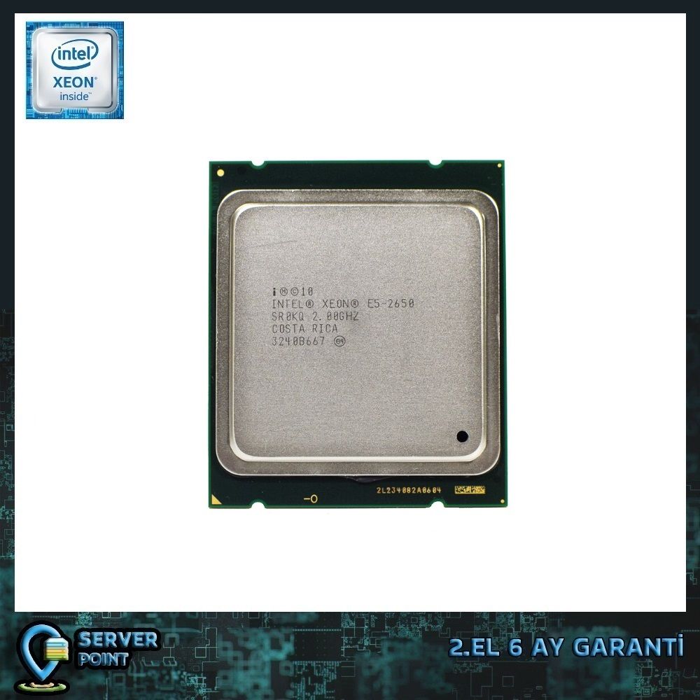 2.EL CPU SERVER XEON E5-2650 2.00 GHz 8 CORE 16T 20MB CACHE LGA 2011