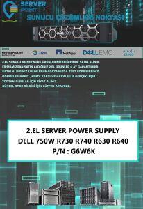 2.EL SERVER POWER SUPPLY DELL 750W R730 R740 R630 R640 P/N : G6W6K