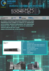 2.EL HP DL380 GEN9 E5-2620 V4 2X CPU 64GB DDR4 RAM HDD YOK P440AR RAID KART 2X 500W POWER
