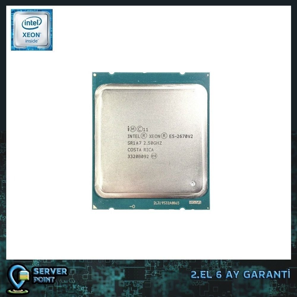 2.EL CPU SERVER XEON E5-2670 V2 2.50 GHz 10 CORE 20T 25MB CACHE LGA 2011