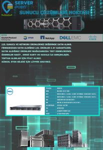 2.EL DELL R630 E5-2680 V4 2X CPU 256GB DDR4 HDD YOK H730 RAID 2X 750W POWER