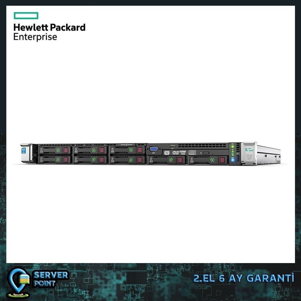 2.EL HP DL360 GEN9 E5-2697A V4 2X CPU 256GB DDR4 RAM HDD YOK P440AR RAID 2X 500W POWER