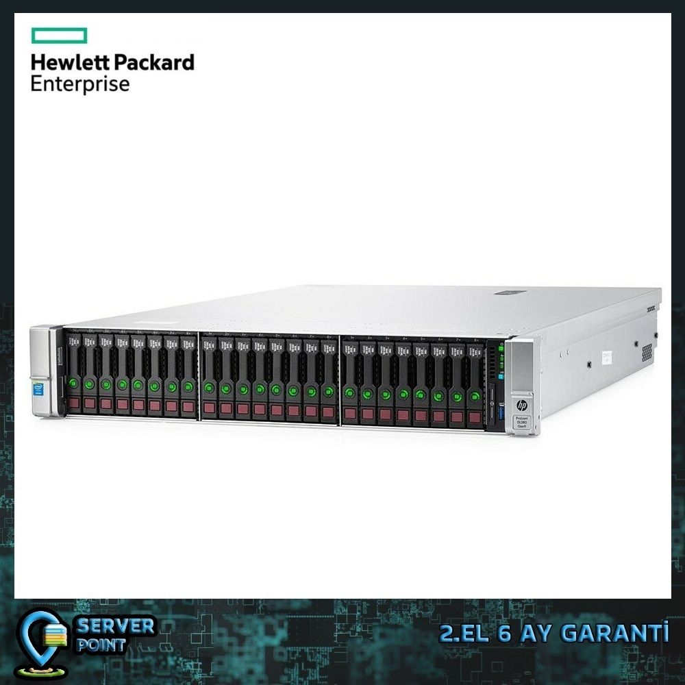 2.EL HP DL380 GEN9 E5-2697 V4 2X CPU 256GB DDR4 RAM 24+2 2,5'' SFF P440AR RAID 2X 800W POWER