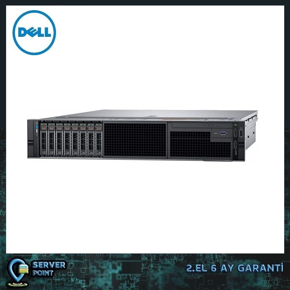 2.EL DELL R740 XEON SILVER 4210 2X CPU 128GB DDR4 RAM HDD YOK H750 RAID KART 2X 750W POWER