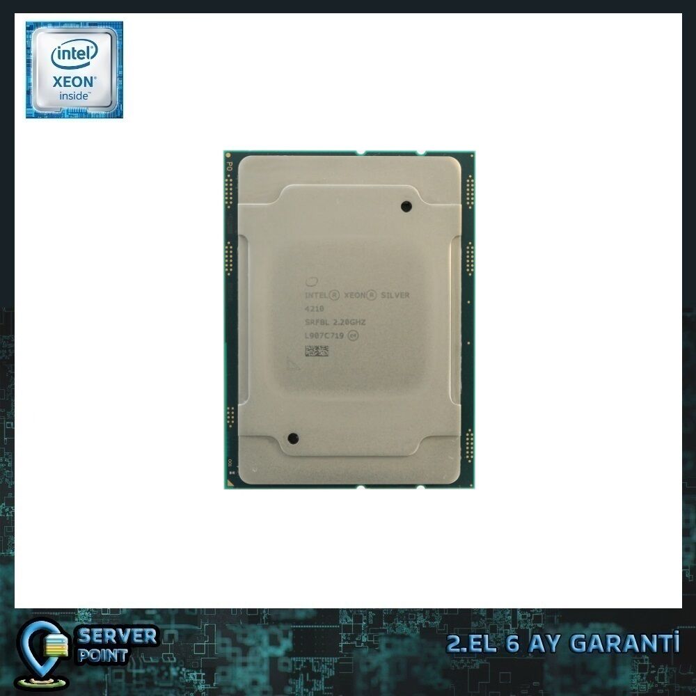 2.EL CPU SERVER XEON SILVER 4210 2.20 GHz 10 CORE 20T 13,75 MB CACHE LGA3647