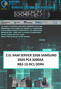 2.EL RAM SERVER 32GB SAMSUNG 2RX4 PC4 3200AA RB2-12-DC1 DDR4