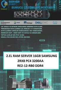 2.EL RAM SERVER 16GB SAMSUNG 2RX8 PC4 3200AA RE2-12-RB0 DDR4
