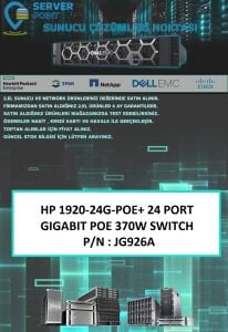 2.EL NETWORK HP 1920 24 PORT GIGABIT POE SWITCH P/N : JG926A
