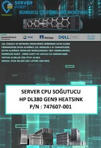 2.EL SERVER CPU SOĞUTUCU HP DL380 GEN9 HEATSINK  P/N : 747607-001