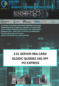 2.EL SERVER HBA KART QLOGIC QLE8362 16G DUAL PORT FC PCI EXPRESS