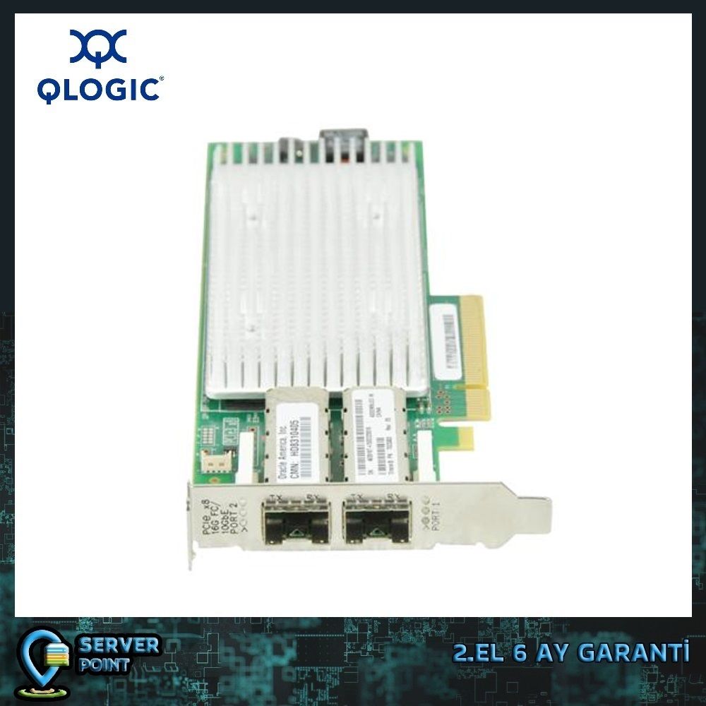 2.EL SERVER HBA KART QLOGIC QLE8362 16G DUAL PORT FC PCI EXPRESS