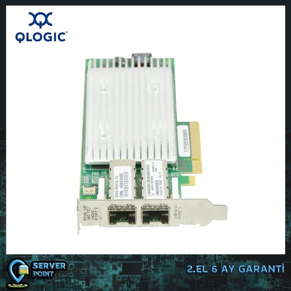 2.EL SERVER HBA KART QLOGIC QLE8362 16G DUAL PORT FC PCI EXPRESS