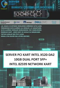 2.EL SERVER ETHERNET KART INTEL X520-DA2 10GB DUAL PORT SFP+ INTEL 82599