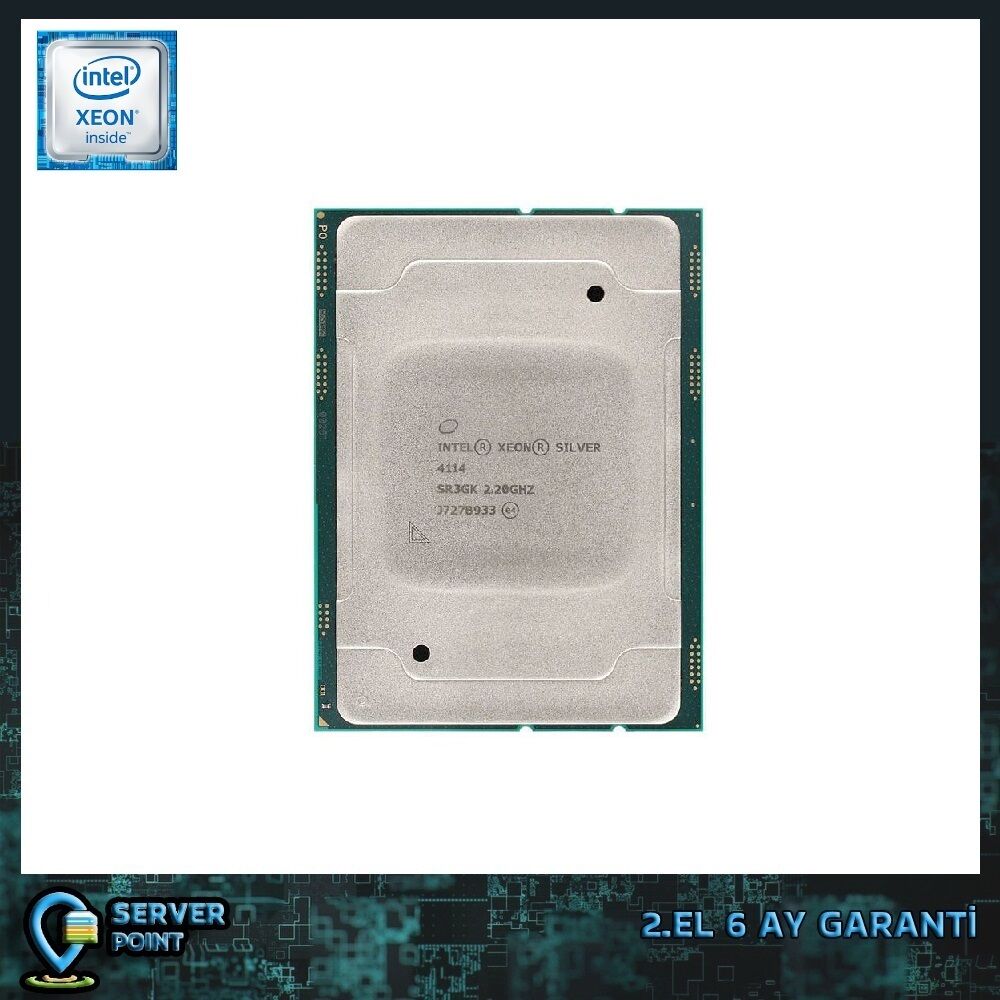 2.EL CPU SERVER XEON SILVER 4114 2.20 GHz 10 CORE 20T 13.75MB CACHE LGA3647