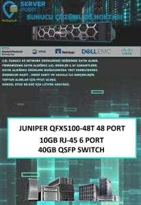 2.EL NETWORK JUNIPER QFX5100-48T 48 PORT 10GB RJ-45 6 PORT 40GB QSFP SWITCH