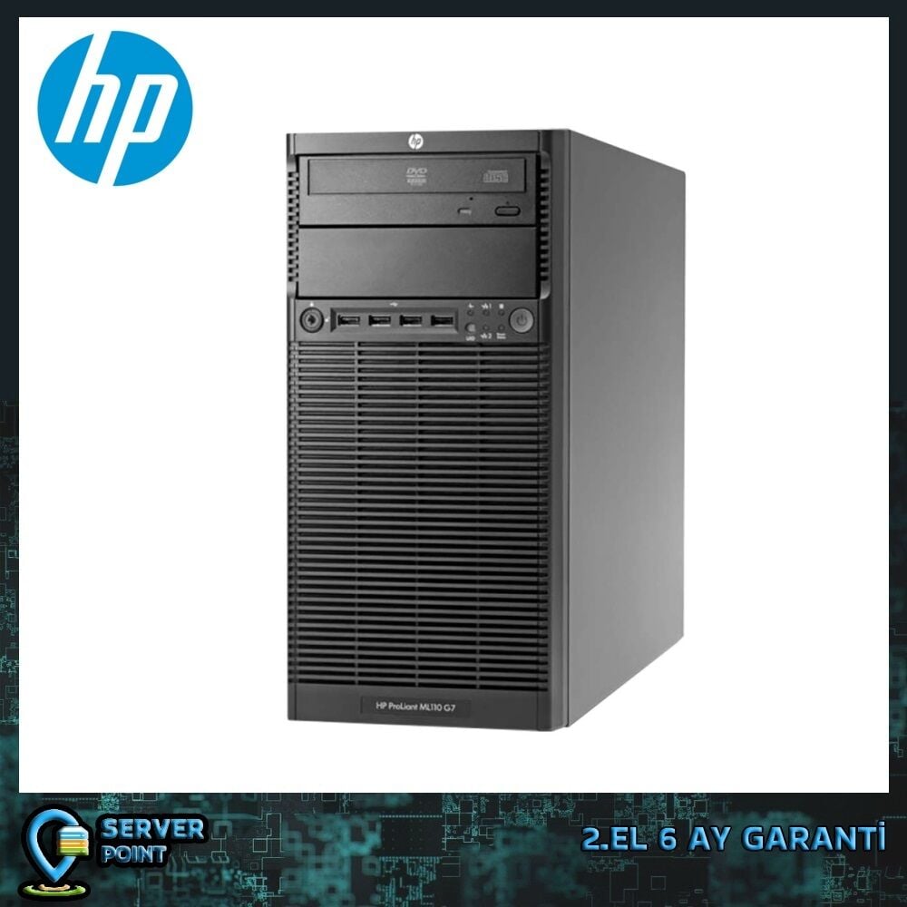2.EL SERVER HP ML110 GEN7 E3-1220 CPU 8GB DDR3 RAM 2X 250GB SATA HDD 350W POWER